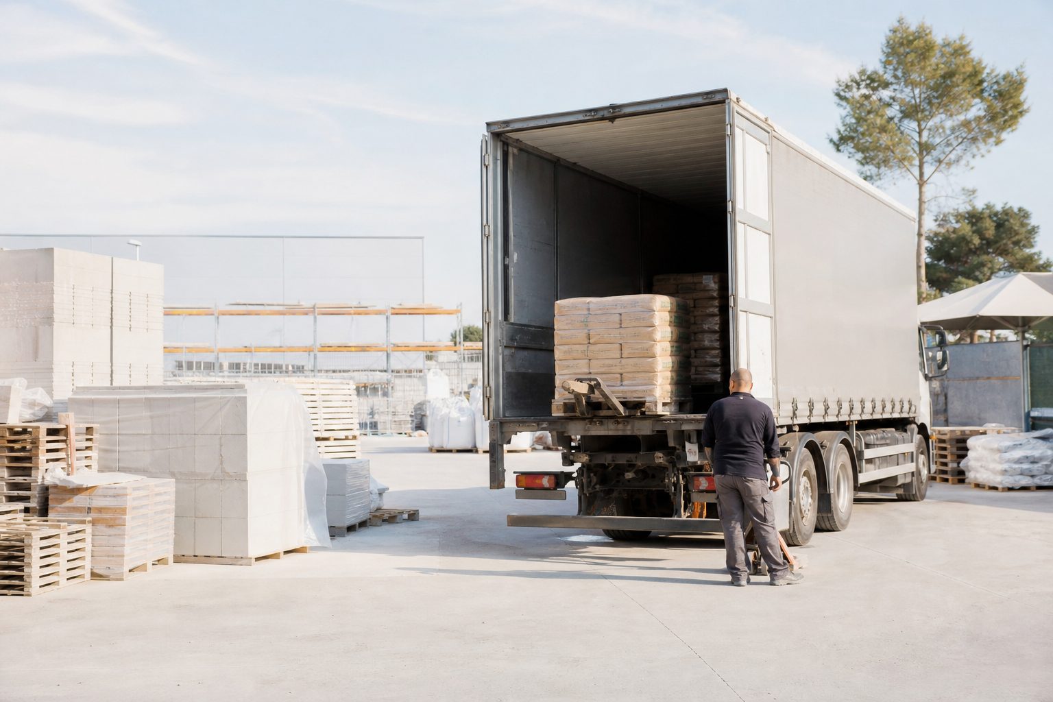 Scena di lavoro che illustra DdtCantiere, Fotografi il DDT alla consegna e il materiale entra subito nel conto del cantier